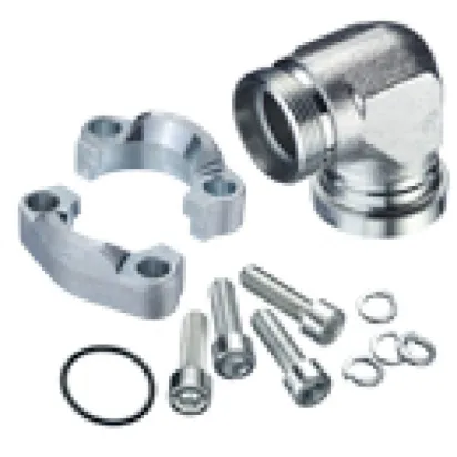 Stauff SAE-90°-Flanschadapter 6000 PSI mit 24°-Konus, DN32