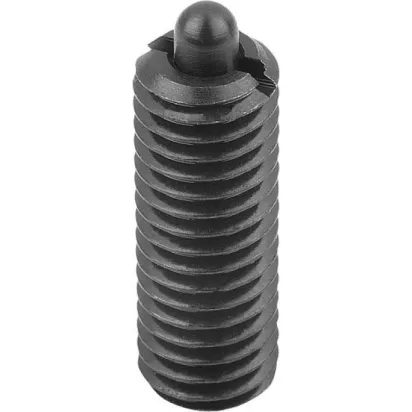 Kipp Federndes Druckstück M12 Bolzen, long lok