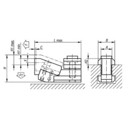 Kipp Flachspanner A=18