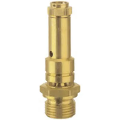 Riegler Sicherheitsventil DN 8, Messing, G1/4 Ansprechdruck 46 bar