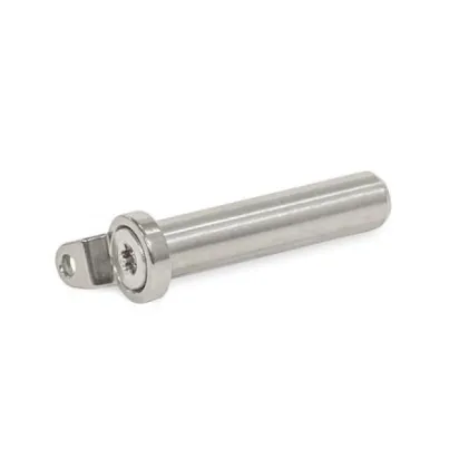 Ganter Bolzen, Edelstahl GN2342-NI-20, mit Ösenscheibe, ohne Querbohrung