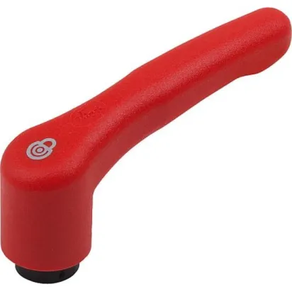 KIPP M05 KLEMMHEBEL GR. 2 MIT SICHERHEITSFUNKTION VERKEHRSROT RAL3020