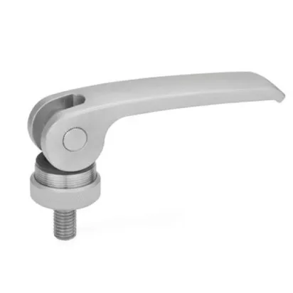 Ganter Exzenterspanner, Edelstahl GN927.5-44, Kunststoff-Auflagescheibe mit Stellmutter