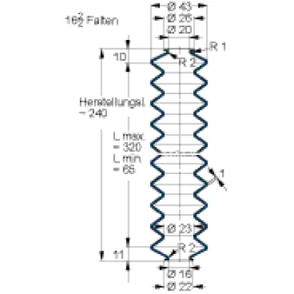 Freudenberg Faltenbalg V6-586  53CR858