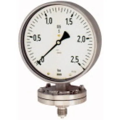 Riegler Plattenfeder Manometer Chemieausführung