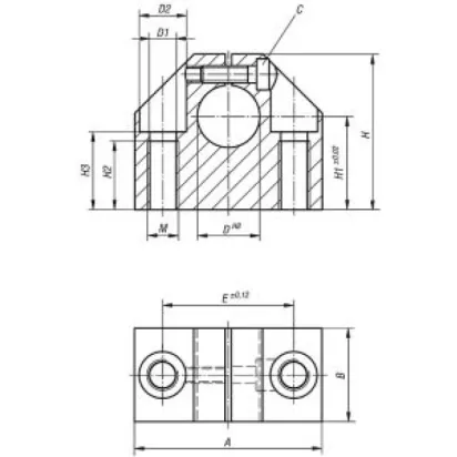 Norelem Wellenbock Aluminium, D=20
