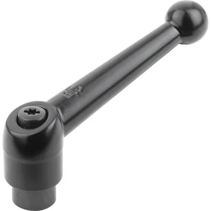 KIPP M08 ZINK, SCHWARZ SEIDENMATT, KOMP: STAHL KLEMMHEBEL GR. 2