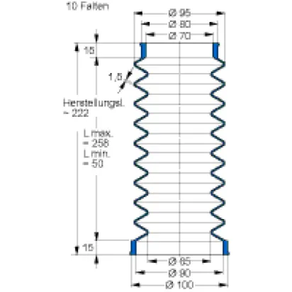 Freudenberg Faltenbalg V6-20173  50CR879