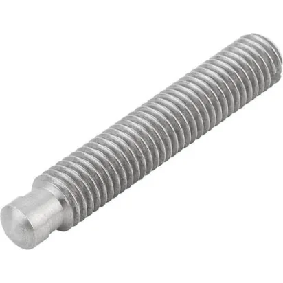 Kipp Gewindestift mit Druckzapfen weich DIN6332, D1=M6, L1=30, Edelstahl