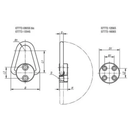 Norelem Lastbügel für Schraube M10x40
