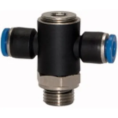 Riegler T-Steckverschraubung »Blaue Serie« drehbar G1/8