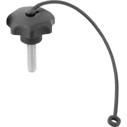 Kipp Sterngriff D1=50 M12x40 mit S.Band Form LS