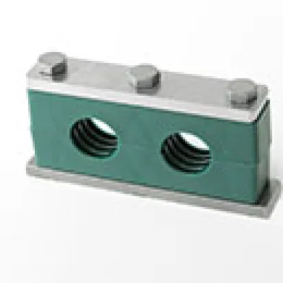 Stauff Komplettschelle Gr. 4, 20/20 mm Schwere Doppel-Baureihe, Polypropylen