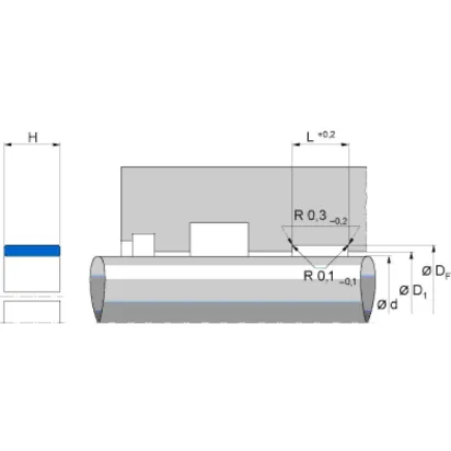 Freudenberg KF 250x245x14,8/2,5 PTFE B500