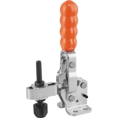 Kipp Schnellspanner vertikal Edelstahl mit waagrechtem Fuss, P=150