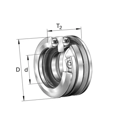 54220 FAG Axial-Rillenkugellager