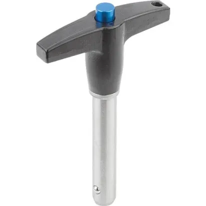 Kipp Kugelsperrbolzen mit T-Griff D1=16, L=30, selbstsichernd