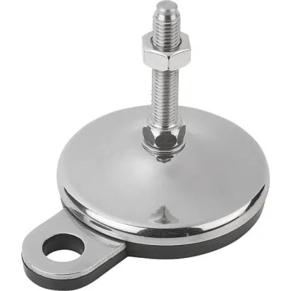 Kipp Stellfuss Form B Edelstahl D=80, M16x175