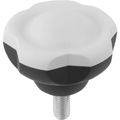 Kipp Novo.Grip Klemmgriff D=50 M10x35 Deckel lichtgrau