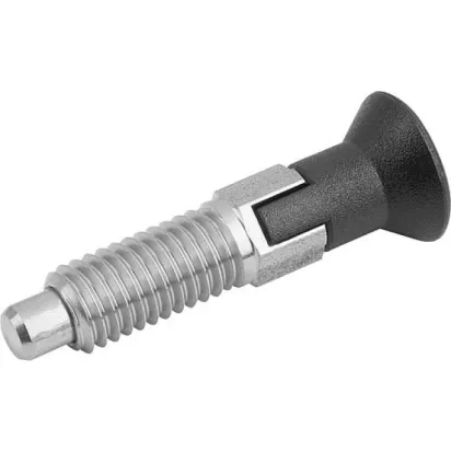 Kipp Arretierbolzen Gr. 0 Form C Edelstahl Arretierstift nicht gehärtet