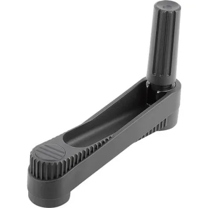 Kipp Novo.Grip Handkurbel zyl. Griff umlegbar Gr. 3, A=125, D=12h7 Nabennut 4p9