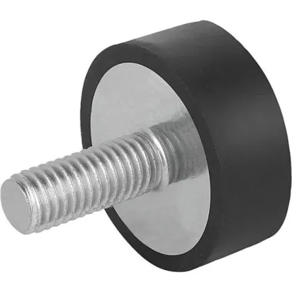 Kipp Gummi-Metall-Puffer Typ D D=70, H=25