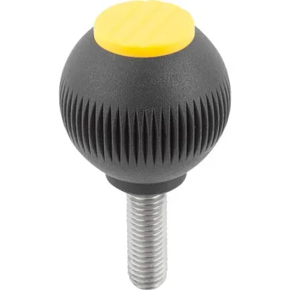 Kipp Novo.Grip Griffkugel Gr. 3 D=40, M10x30, Deckel rapsgelb