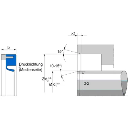 Freudenberg Simmerring HTS2-9535 65x85x10 PTFE K212