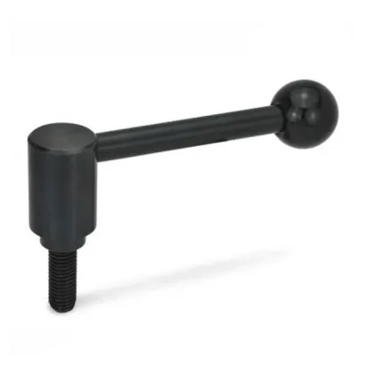 Ganter Sicherheits-Spannhebel mit Schraube, gerade GN312