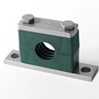 Stauff Komplettschelle Gr. 6, 42 mm Schwere Doppel-Baureihe, Polypropylen