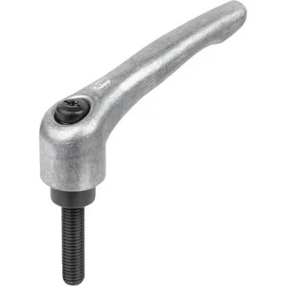 KIPP KLEMMHEBEL GR. 4 M12X60, ZINK BLANK, KOMP: STAHL BRÜNIERT