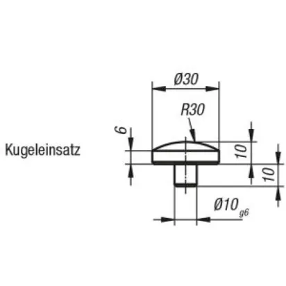 Kipp Kugeleinsatz