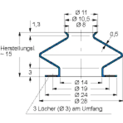 Freudenberg Faltenbalg V6-395  42 CR 764