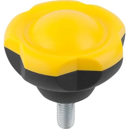 Kipp Novo.Grip Klemmgriff D=50 M12x30 Deckel rapsgelb