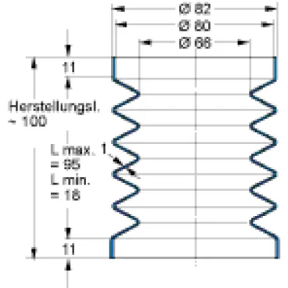 Freudenberg Faltenbalg V6-141  42CR764