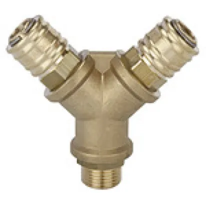 Riegler Verteiler 2 Schnellverschlusskupplung NW7,2