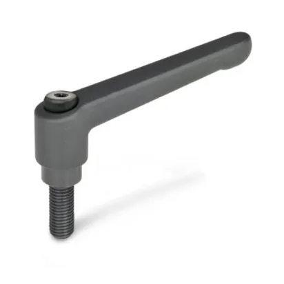 Ganter Verstellbare Klemmhebel, Schwarz GN300-30