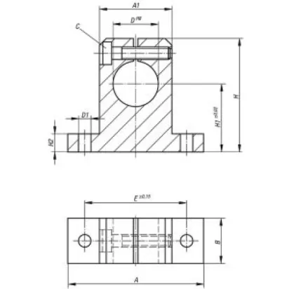 Norelem Wellenbock Standard Aluminium, D=25