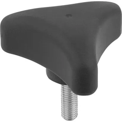 Kipp Dreisterngriff ergonomisch D1=80, M10x50