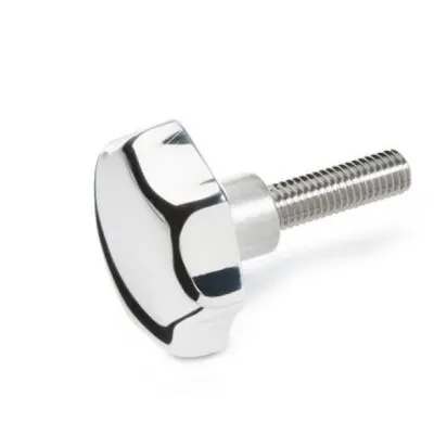 Ganter Sterngriffschrauben, Edelstahl GN6336.5, poliert