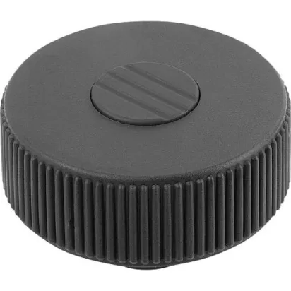 Kipp Novo.Grip Rändelrad Gr. 1 Form K D=40 M5 Edelstahl