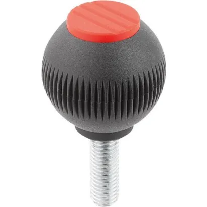 Kipp Novo.Grip Griffkugel Gr. 2 D=32, M8x20, Deckel verkehrsrot