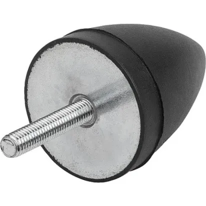 Kipp Gummi-Anschlagpuffer parabelförmig, D=20, H=24