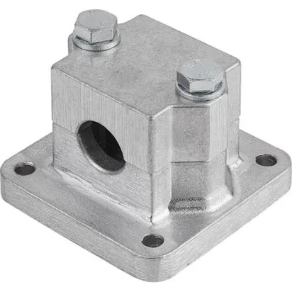 KIPP ROHRVERBINDER MIT FLANSCH ALUMINIUM