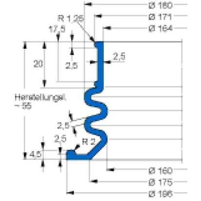 Freudenberg Faltenbalg V6-1234  60CR87258