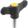 Kipp Novo.Grip Flügelgriff M8x30 Deckel rapsgelb