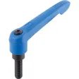 Kipp Klemmhebel Gr. 1 M6x35 Griffhebel verkehrsblau