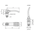 Kipp Expansions-Exzenterhebel Gr. 1, Drm. 14