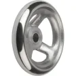 Kipp Handrad DIN950, Alu ohne Griff ohne Nut, D1=160, D2=14