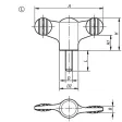 KIPP FLÜGELGRIFF M06 SCHWARZGRAU RAL7021